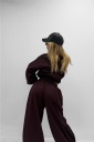 pantalone con elastico in vita e polsino marte